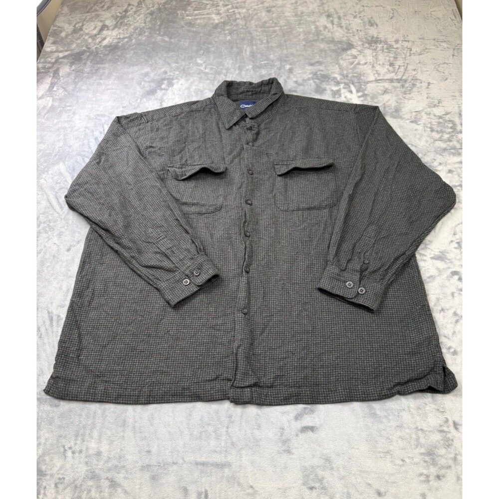 Catalina Men's XL Long Sleeve Dark Grey Button Up
